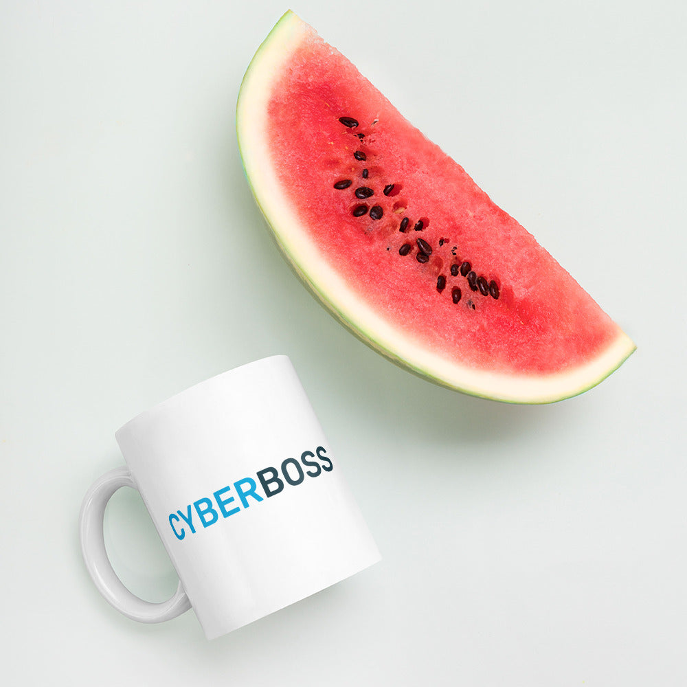 CyberBoss White Glossy Mug
