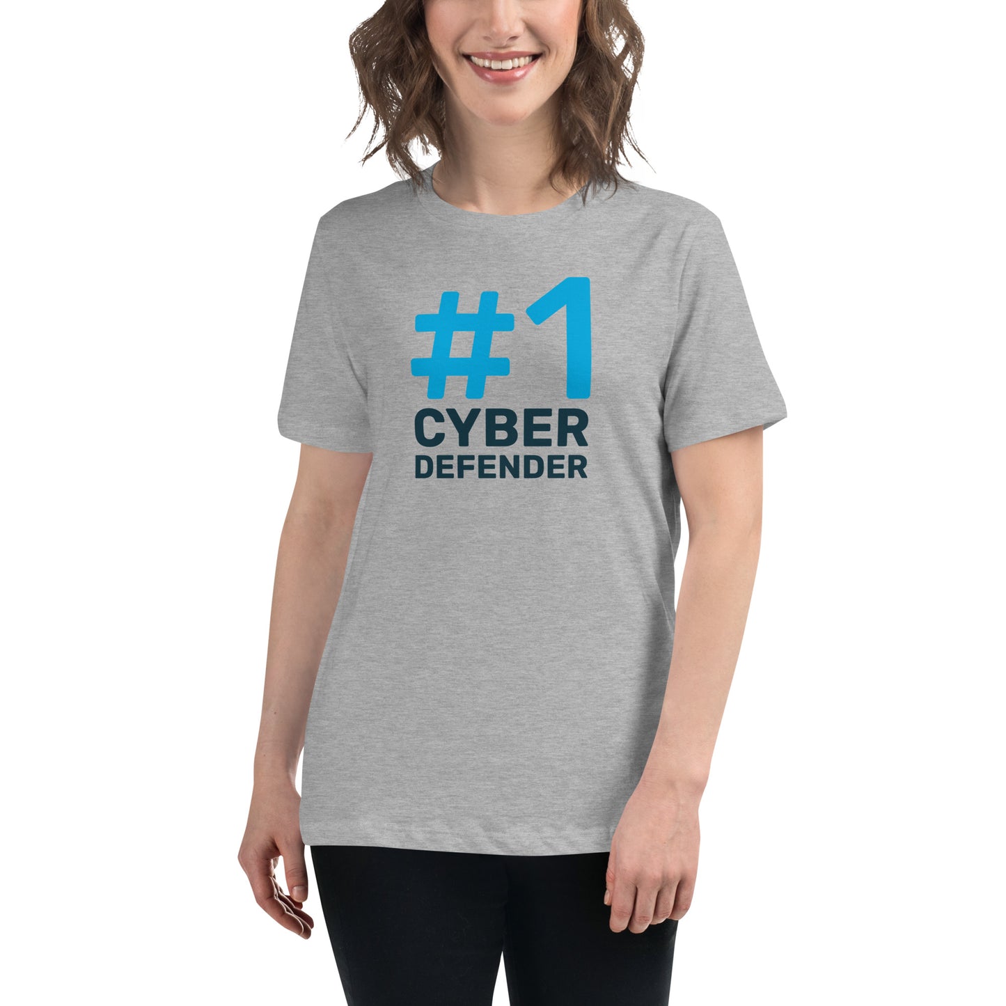 #1 Cyber Defender Women's Relaxed T-Shirt
