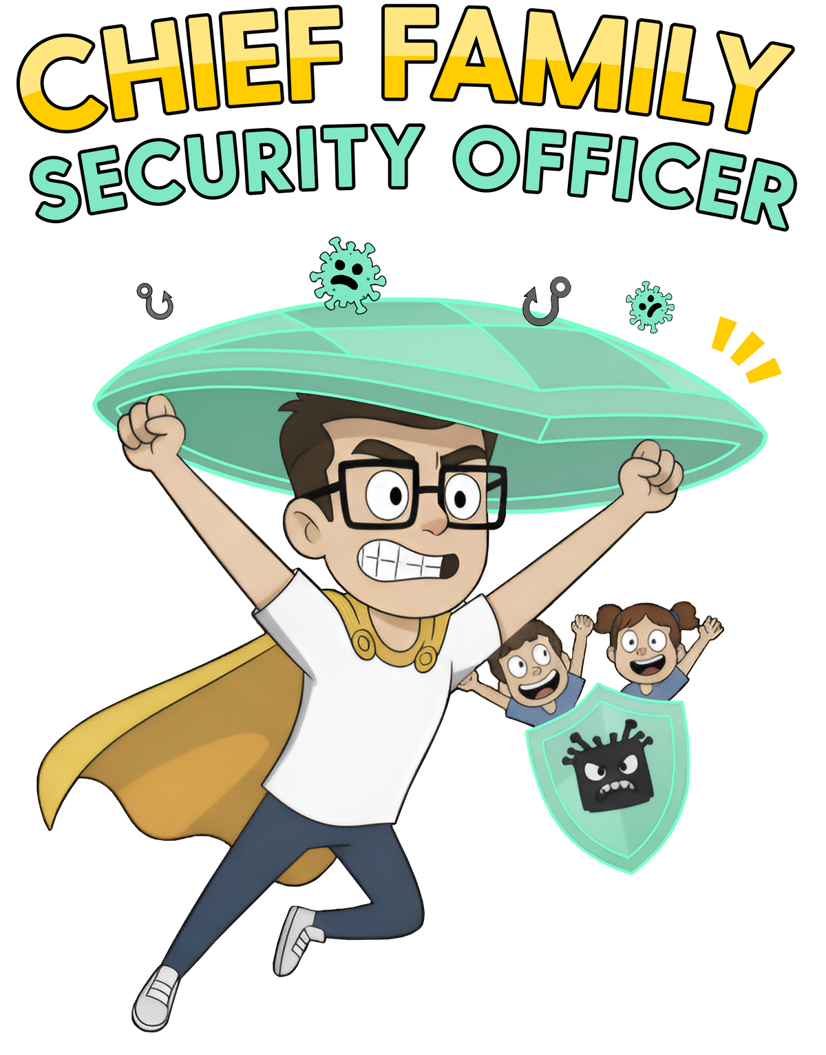 Cyber Dad Sticker Sheet | Funny Cybersecurity Gift for Dads