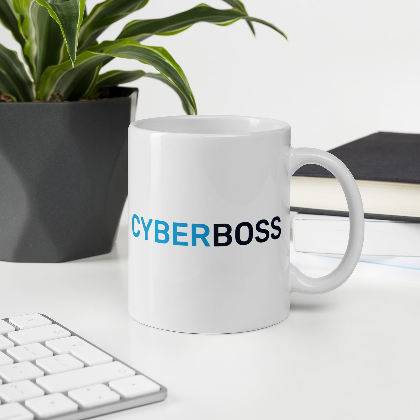 CyberBoss White Glossy Mug