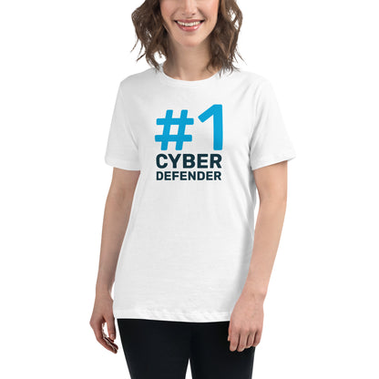 #1 Cyber Defender Women's Relaxed T-Shirt